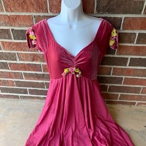 Romantic ballet dance costume sheer velvet sz M